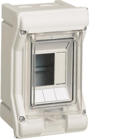 Hager VE103PN Kapsling utendørs, IP65 1 x 3 moduler, Elfordeling & strømforsyning