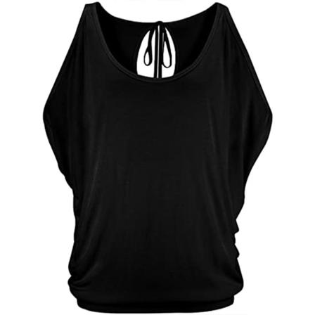 Cold Shoulder Top Dam T-shirt Kortärmad Bomull Casual