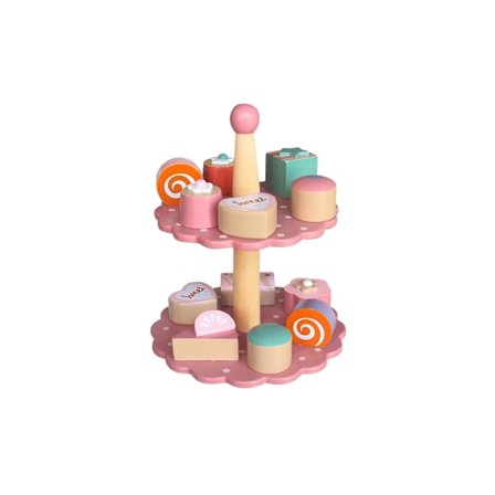 Tårtfat med kakor i Trä - Magni