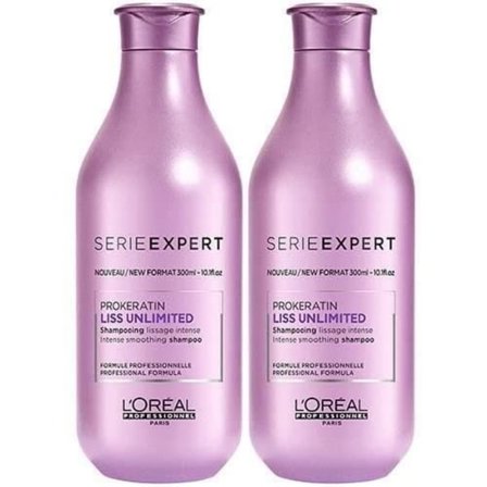 L'Oreal Professionnel Serie Expert Liss Unlimited Dubbelschampo 300 ml[1859]
