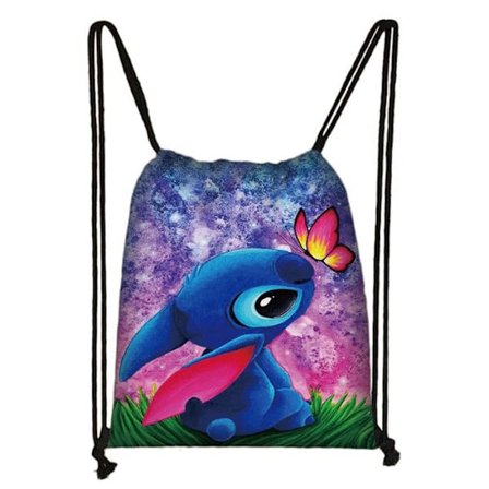 Lilo og Stitch Barn Gutter Jenter Skole Gym Svømming Sport Snøreveske Ryggsekk #5 32x38cm #5