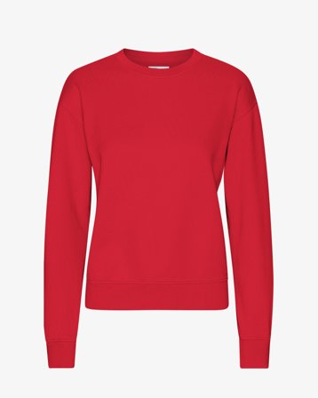 Women Classic Organic Crew - Scarlet Red S