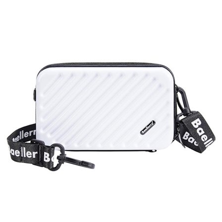 BAELLERY N1203 Mini Resväska Hård Skal Makeup Väska ABS+PC Bärbar Kosmetika Telefon Crossbody Väska