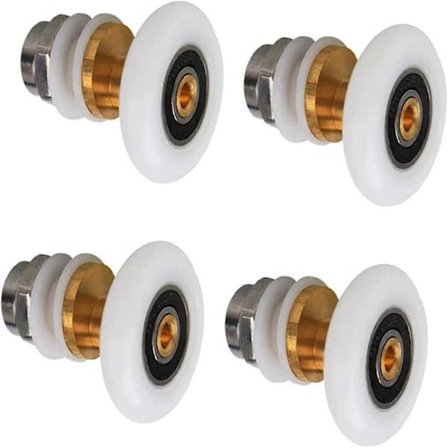 Suihkukaapin rullat, 4 kpl, liukuovien rullat, suihkuoven rullien rulla, suihkuoven rullat, 25 mm suihkukaapin rullat, suihkukaappi