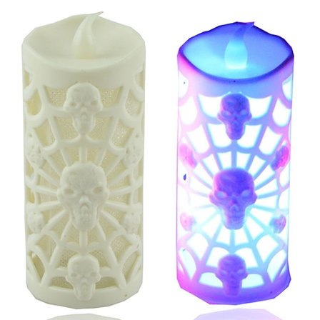 Candle Light Pumpkin Skull E E