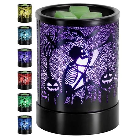 Halloween Vaxsmältare med Färgväxlande LED-Ljus