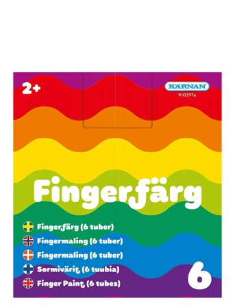 Kärnan | Fingerfärg 6 Tuber | ONE SIZE