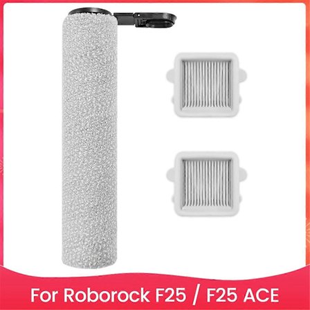 Erstatningssett Tilbehør for Roborock F25 / F25 ACE Våt/Tørr Støvsuger Robot Deler Hovedrulle