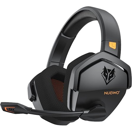 G06 Dobbelt trådløst gaming-headset med mikrofon til PS5, PS4, PC, mobil, Switch: 2,4 GHz trådløs + Bluetooth - 100 timers batteri - 50