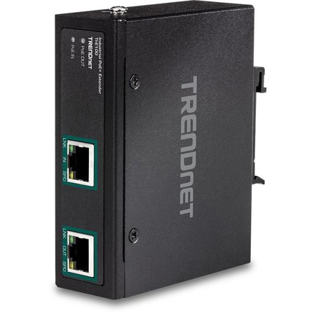TRENDnet TI-E100 Gigabit PoE+ Extender - nettverksutvider - 10Mb LAN, 100Mb LAN, 1GbE - TAA-samsvar