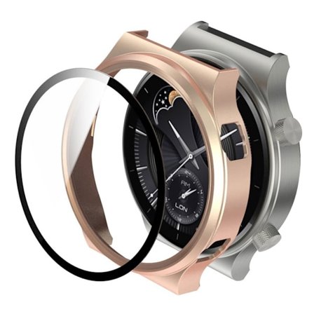 Huawei Watch GT 2 Pro matte cover with tempered glass - Rose Gold