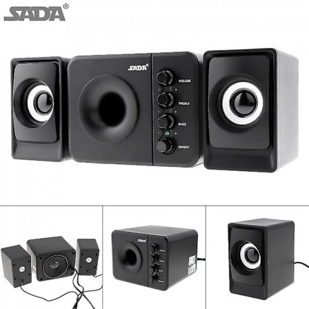 Sada D-205 USB2.0 Subwoofer Datamaskin Høyttaler 3.5mm Plugg