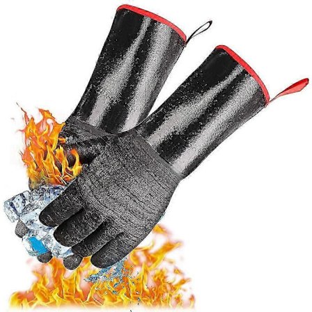 Ekstremt varmebestandige handsker til grillning, vandtætte langærmede grydegrillhandsker!ZZ13