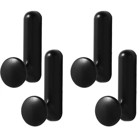 4 stk. Cirkulære Enkeltkroge Aluminiumlegering Kroge Skruer Krom Vægmonterede Kroge til Ophængning af Hat Slips Tøj Håndklæde Metal Retro