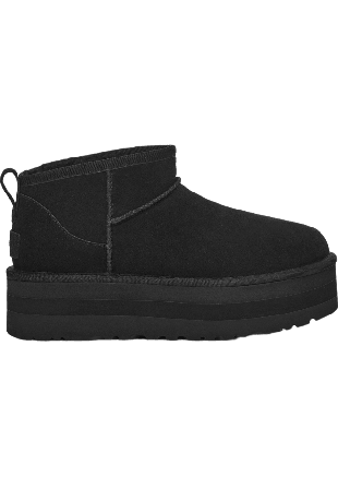 Ugg Classic Ultra Mini Platform Skor Dam Svart 40