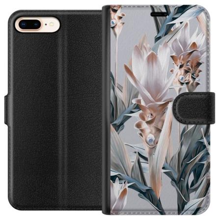 Apple iPhone 8 Plus Lommeboketui blomstre