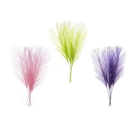 Påskfjädrar Konstfjädrar 4 olika färger 5-pack Rosa, Lila, Grön och Gul