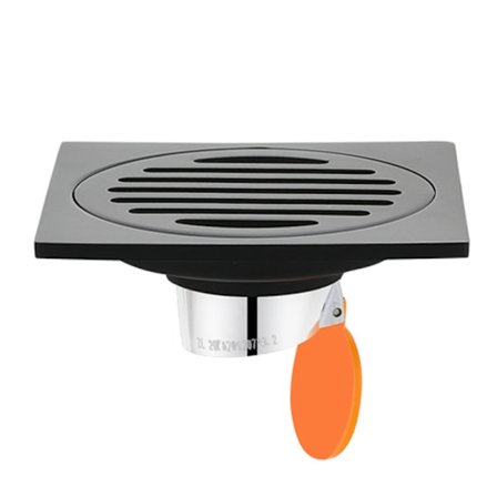 Slukrist, fortykket slukrist i rustfritt stål med luktstopp, firkantet rett baderomssluk for baderom, dusj, kjøkken