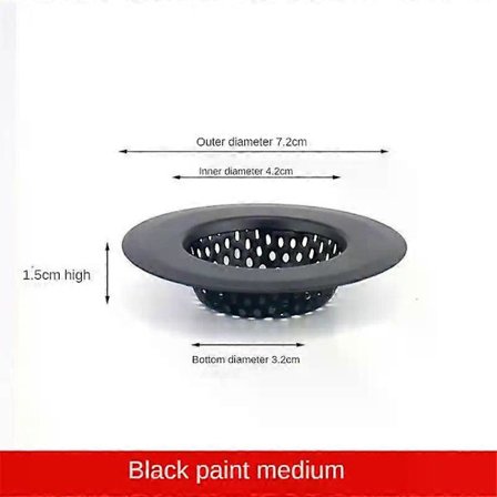 Vaskebassin Filter Slagger Si Vask Si Rustfrit Stål Tragt Anti-blokering Opvaskemaskine Gulvafløb Kloak Hår Si