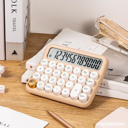 Datorräknare, 12-siffrig College-räknare med batteri, stor skärm