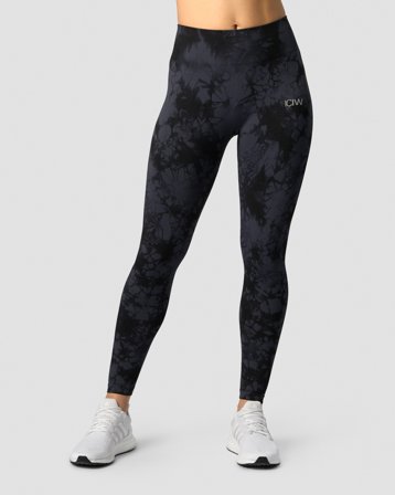 ICANIWILL - Define Seamless Tie Dye Tights Midnight - Treningstights - Dame - ICIW