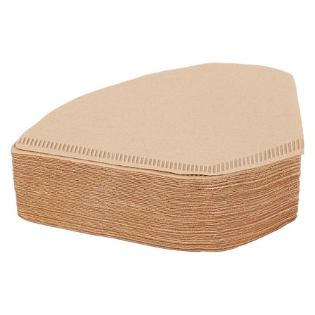 100 st kaffefilter, engångsfilter i konform, naturliga oblekta filter, 4-6 koppar, för Pou[HK]