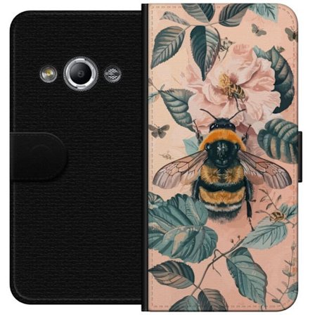 Kompatibelt Lommeboketui til Samsung Galaxy Xcover 3 Humle på blomst naturinspirert design med myke pastellfarger rolig energi og vakker blomstrende