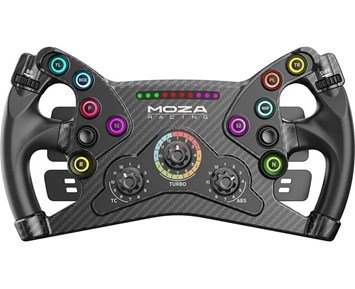 MOZA Racing KS Formula Steering Wheel - 300mm butterfly wheel, compatible with all wheelbases - GT-racingratt med fjärilsdesign & RGB-knappar