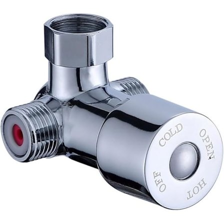 Termostatiska Blandarventiler, G1/2" Blandarventil, Varm- och Kalltvattenblandare, Termostatisk Blandare Temperaturreglering, Duscharmaturer