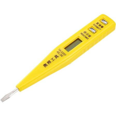 Spændingstester pen skruetrækker rør neon display slot kredsløb test elektrop