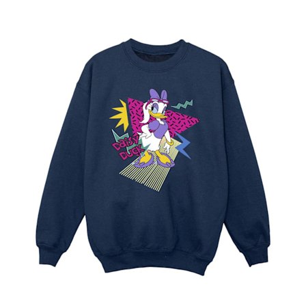 Disney Girls Daisy Duck Cool Sweatshirt 7-8 år Marinblå