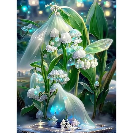 5D Diamantmaleri Kit til 30 x 40 cm (Gul) Voksne, Pe