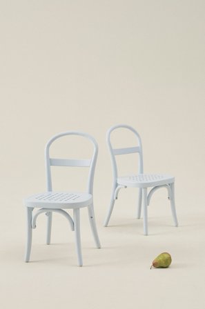 Jotex - Mini Barnestol 2-pk Lys blå - RIPPATS - Kjøp Barnestoler hos Jotex