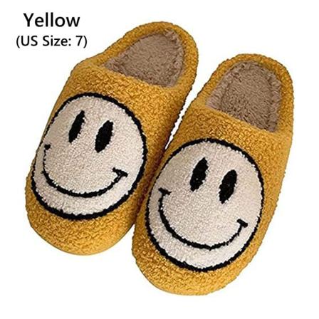 Smiley Damer Vintervarme Hjemmesko - Perfet yellow EU Size 37-38