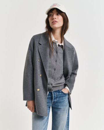 GANT Damen Caban in handgenähter Optik (M) Grau