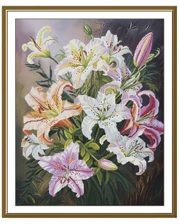 Broderikit Billede Tidløse Blomster - Nova Sloboda