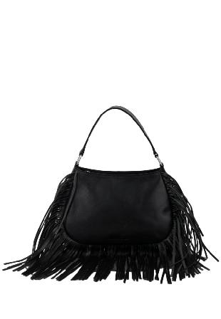 Nunoo Betty Fringe River Black Handväskor Dam Svart SMALL