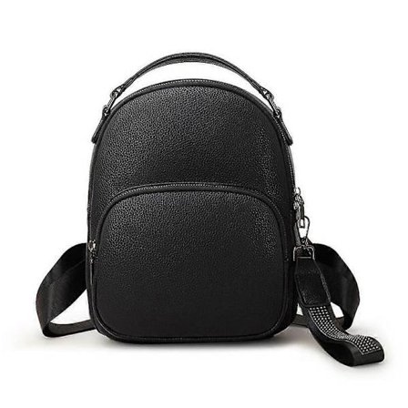 Uformell, moteriktig ryggsekk i mykt skinn for kvinner