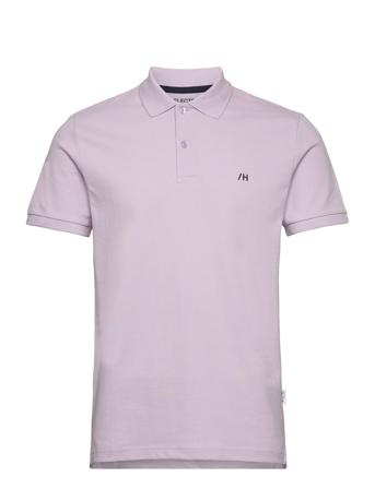 Slhdante Ss Polo Noos Polos Short-sleeved Lilla Selected Homme*Betinget Tilbud