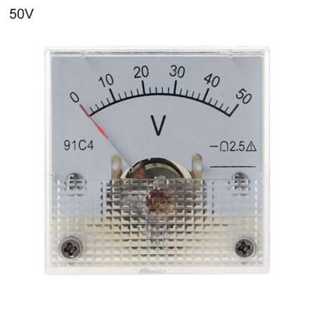 DC volttimittari Analoginen paneelimittari 0-50V 0-50V