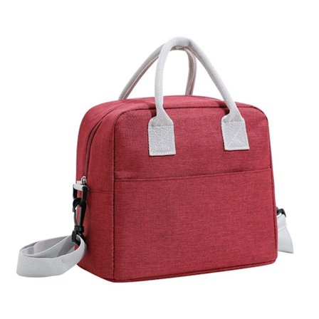 Lunch Bag Student Thermal Lunchbox RED