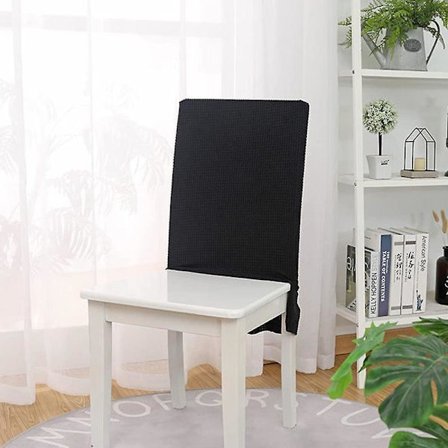 Tuolin selkäsuoja Stretch Tuolin selkäsuoja Jacquard Selkänojan suojus Hameella Stretch Irrotettava Pestävä Yleiskäyttöinen Tuolin selkäsuoja 