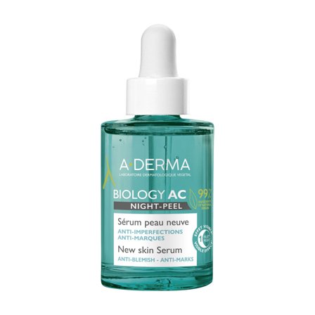 A-Derma Biology Ac Night-Peel Siero Anti-imperfezioni Anti-Segni
