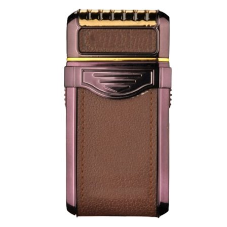 Lila elektrisk miniskäggtrimmer med enkelblad, fram- och återgående rörelse, hushållsapparat, bärbar, liten skäggtrimmer