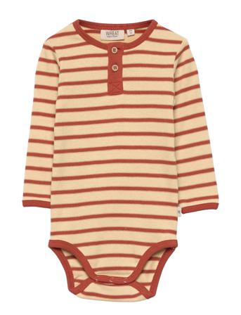 Body Placket Ls Patterned Wheat