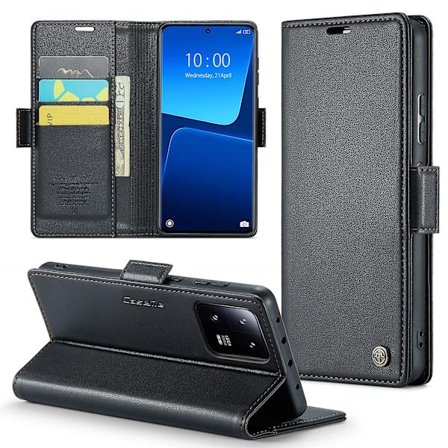 Caseme 023-serien för Xiaomi 13 Pro 5g Pu Leather Flip Cover Rfid Blocking Wallet Phone case