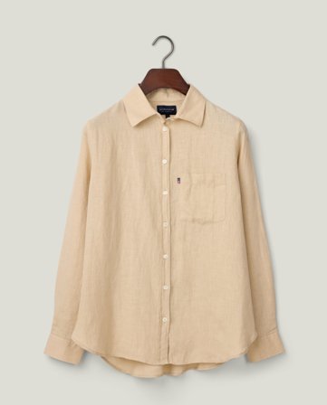 Lexington Classic linen shirt, beige