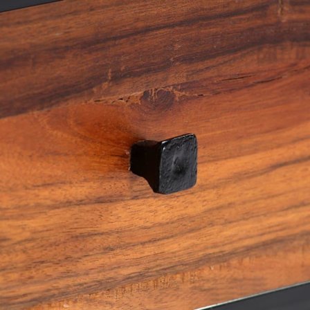 vidaXL TV-bänk 120x30x40 cm massivt återvunnet trä och stål