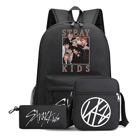 3 pcs Stray Kids Backpacks for Boys and Girls