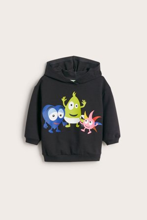 Kappahl | Bluza z kapturem, Babblarna | Czarne